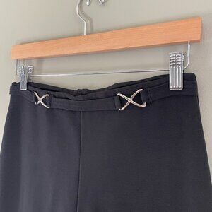 90's y2k Black Capri pants (size med large)